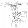 Maclean Ceiling electric TV mount, TUYA, MC-491