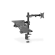 Digitus | Desk Mount | DA-90436 | Tilt, swivel, height adjustment, rotate | Maximum weight (capacity) 9 kg | Black DA-90436