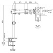 LogiLink Monitor mount 13-27 39; steel, VESA 100x100