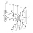 LogiLink TV wall mount, 23-55' max 30kg