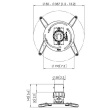 Vogels | Projector Ceiling mount | Turn, Tilt | Maximum weight (capacity) 15 kg | White 7015001