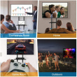 Techly Mobile stand for TV 37-70 inches, 50 kg, 2 shelves