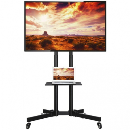Techly Mobile stand for TV 37-70 inches, 50 kg, 2 shelves