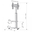 Techly Floor Stand Trolley LCD/LED 37-70cali, 40kg PIVOT