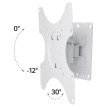 Techly TV wall mount 19-37 inches LED/LCD swivel tilt white