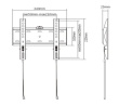 Gembird TV wall mount (fixed), 23 inches-42 inches (30 kg)