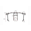 Next Level Racing | Floor stand | Free Standing Triple Monitor stand | 3 x 32- 65 