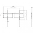 Techly Fixed Wall Mount Bracket LED TV LCD 43-90