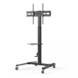 Techly ICA-TR228 multimedia cart/stand Black Flat panel