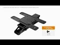 Maclean electric ceiling TV mount, TUYA support, max VESA 600x400, 90st swivel remote control, 32