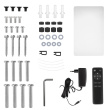 Maclean electric ceiling TV mount, TUYA support, max VESA 600x400, 90st swivel remote control, 23