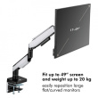 LogiLink Monitor mount, 17-49 inch gaming, gas spring