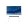 Neomounts Floor stand | FL50-575BL1 TV trolley | Adjustable Height | 65-110 