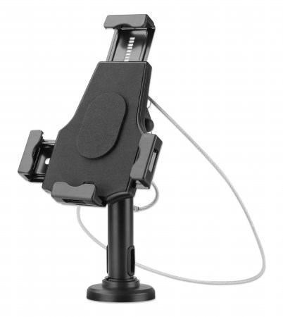 Manhattan iPad & Tablet Desk Stand, Lockable, Wall Mountable, Secure Anti-Theft, 7.9