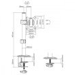 Maclean Monitor Desk Mount Hold er MC-751N