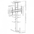 Maclean Smart electric TV lift TUYA MC-866T 37-80 inches