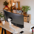 Ergotron HX DESK SINGLE MONITORARM WHITE/42IN 9-19KG TILT 75 MIS-D 10Y W