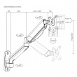 Maclean Wall monitor mount 17-32' 9kg MC-332