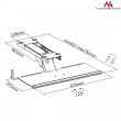 Maclean Keyboard Tray Under Desk MC-757 Maclean
