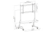 ART SD-22 MOBILE STAND + LCD/LED TV MOUNT 45-90