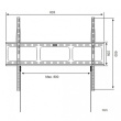Techly Wall Mount for LED LCD TV 42-80 Ultra Slim Fixed H600mm