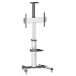 Manhattan TV & Monitor Mount, Trolley Stand, 1 screen, Screen Sizes: 37-65