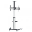Manhattan TV & Monitor Mount, Trolley Stand, 1 screen, Screen Sizes: 37-65