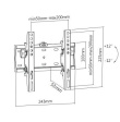 Gembird TV wall mount (tilt), 23 inches-42 inches