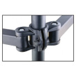 Techly Double twin desk LED/L D monitor arm 13-27 inch Black