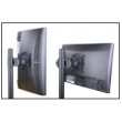Techly Double twin desk LED/L D monitor arm 13-27 inch Black