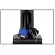 Techly Double twin desk LED/L D monitor arm 13-27 inch Black