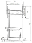 Techly Stojak LCD 55-100cali 150KG