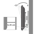 Techly Wall mount for TV LCD/LED/PDP 19-37inch 25kg black