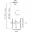 Techly Ceiling mount LCD/LED 32-55 black, 50kg