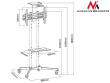 Maclean Professional stand, trolley on wheels Maclean MC-661 max 55kg max 600x400