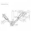 Maclean Wall mount for two monitors MC-988