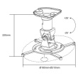 Logilink BP0003 Projector mount, ceiling, universal, 220 mm, white | Logilink BP0003