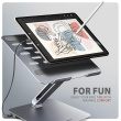AXAGON Desk Mount | HMC-STND USB-C 5Gbps Stand and Hub 7in1 | Adjustable Height, Tilt | 10-16 