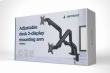 Gembird Adjustable desk 2-display mounting arm (tilting), 17 inches -32 inches, up to 8 kg