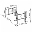 ART LCD holder AR-24 32-100 inches; up to 100kg adjustable