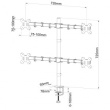 ART Handle to 4 lcd monitors 13-27'' L-04N