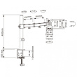 Techly ICA-LCD 503BK2 monitor mount / stand 68.6 cm (27