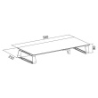 Logilink BP0027 Tabletop monitor riser, glass | Logilink BP0027