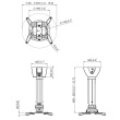 Vogels | Projector Ceiling mount | PPC1540W | Maximum weight (capacity) 15 kg | White 7015401