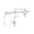 Digitus | Desk Mount | Swivel, Height adjustment | 15-32 