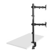 Maclean MC-967 Double Vertical Monitor Desk Mount Screen Holder max VESA 100x100, 13-27