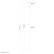 Neomounts NS-EP100BLACK Extension pole TV ceiling mount - h 107,5 cm