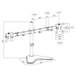 LogiLink Dual monitor desk stand 13-32, max. 8kg