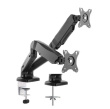 IcyBox Dual monitor holder up to 32 inches (81 cm)