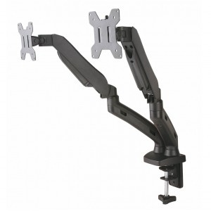ART Desk handle on gas spring for 2 LEDs / LCDs 13-27 inches L-13GD